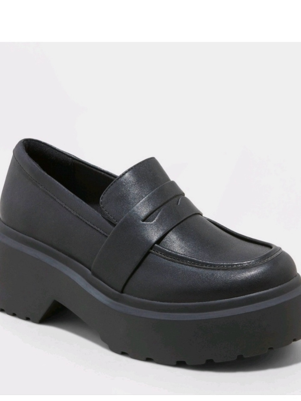 Wild Fable SZ 9.5 Black Platform Penny Loafers